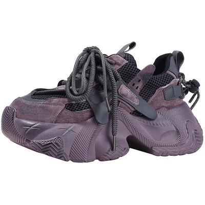 bellalily复古厚底增高老爹鞋