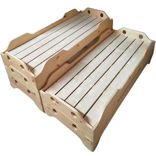 幼儿园实木专用床儿童托管班小学生午睡床午托床午休床加厚叠叠床