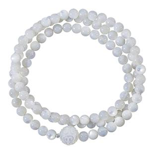 天然珍珠母贝多圈手链螺爆款气质女士个性简约小众设计老鱼骨手串