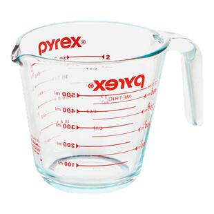 Pyrex康宁量杯带刻度儿童早餐杯冲泡牛奶杯奶茶杯耐热玻璃水杯子