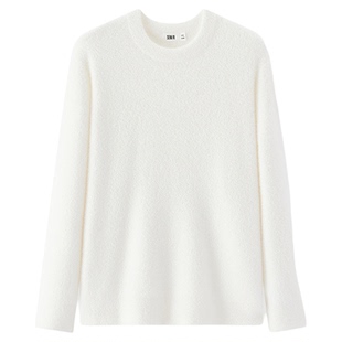 商场同款|森马毛衣女冬季仿貂毛外套2025新款气质卫衣慵懒套头衫