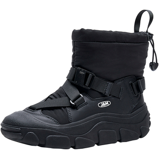 jm快乐玛丽女鞋2025冬季爆款厚底雪地靴加绒加厚防水保暖二棉鞋女