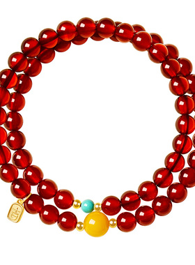宫里上新本命年红玛瑙手串