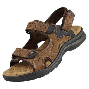 品牌凉鞋男2025新款夏真皮男士运动休闲潮沙滩鞋凉拖鞋皮凉鞋子潮