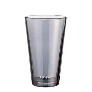 杯子女新款2025吸管玻璃杯高级感水杯男学生办公带盖吸管杯咖啡杯