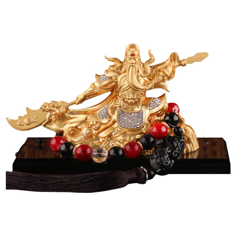 关羽香水座装饰武财神用品摆件