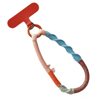 自制手作手机挂绳高级手工编织手腕绳链独特撞色防丢手绳结实短款腕带耐用棉质尼龙防盗女包包钥匙相机垫片壳