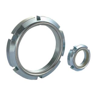 GUK尼龙圆螺母锁紧螺母止退螺母自锁圆螺母防松螺母止退M18-M100