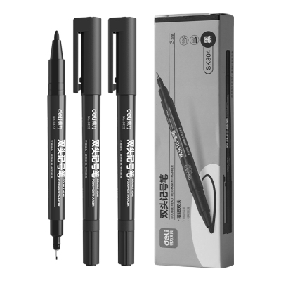 得力勾线笔量贩装快干油墨