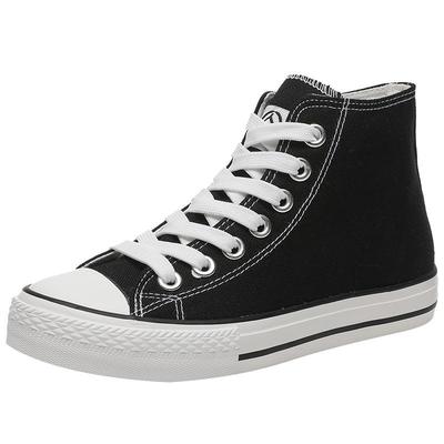 人本高帮新款经典韩版透气帆布鞋