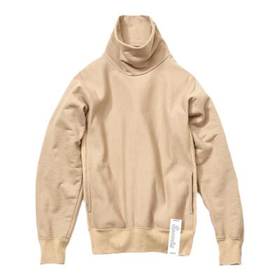 SOE复古拼接高领套头卫衣