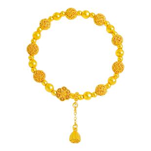 CAMIERY轻奢大气花丝球六相花手链女款百搭独特高级感绝美手链