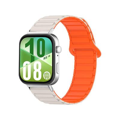 适用于华为WatchD2手表表带硅胶磁吸工字款腕带watchd张婧仪同款透气替换带智能运动血压腕表男女时尚d2配件