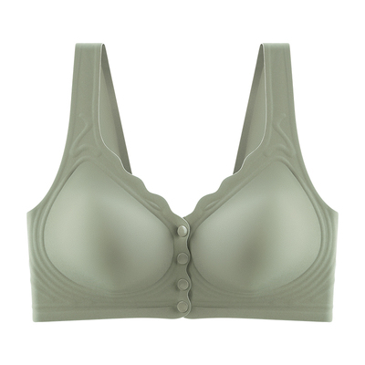 浪莎妈妈内衣无痕中年妇女前扣式