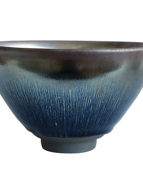 宋代点茶建盏兔毫盏大号盏托