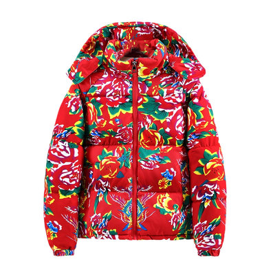 东北大花加厚棉衣冬季