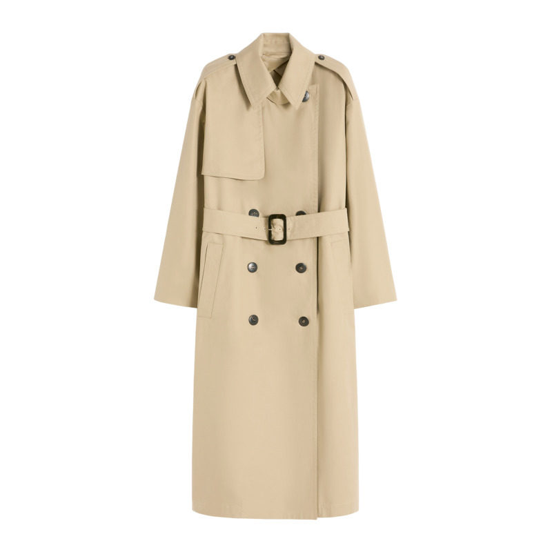 【甄选惠享】MaxMara 女装棉质长款风衣外套6021036106&