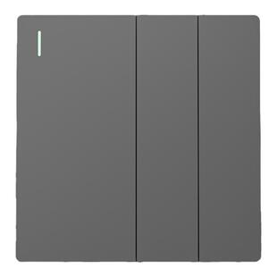 86型中途开关三开多控一开二开三控面板三联一灯单开双开暗装明装