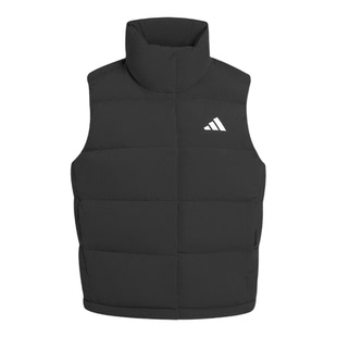 暖芯羽绒服 拒水防风保暖背心马甲休闲立领女装adidas阿迪达斯