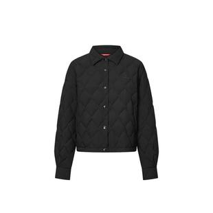 【波兰进口鹅绒】比音勒芬2025秋冬新款女菱格翻领羽绒服保暖外套