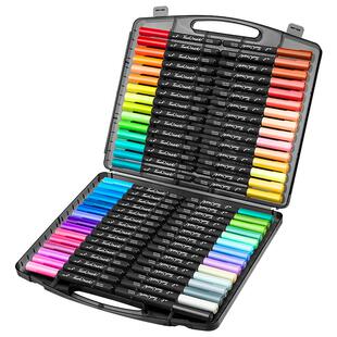 【全国26仓发货】touch mark直液式小黑盒软头丙烯马克笔美术专用