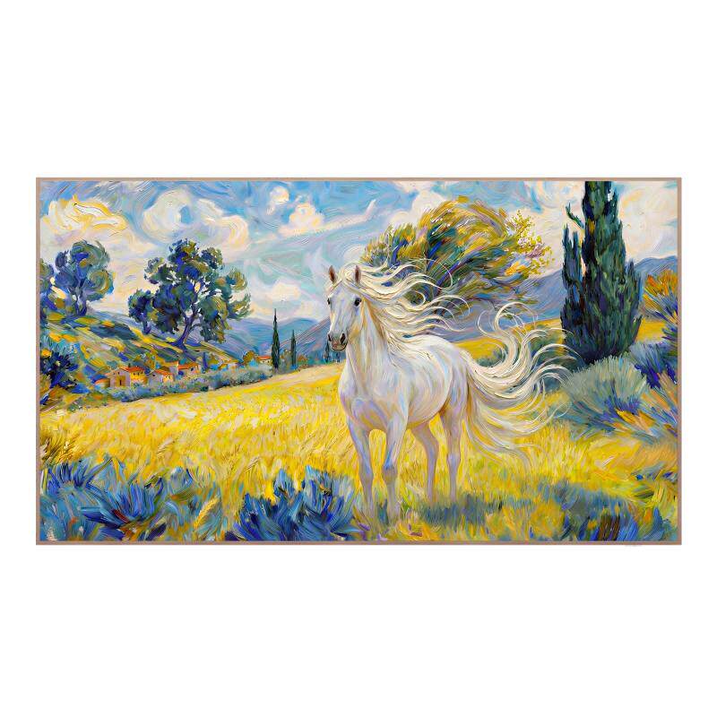 TCL艺术电视 75Art 7M QD-Mini LED 3.99cm 超薄贴墙 4K 壁画电视 术画实拍商品图