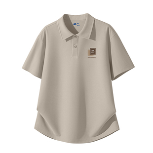 回力t恤男华夫格夏透气半袖男款2026新款休闲百搭POLO领男士短袖C