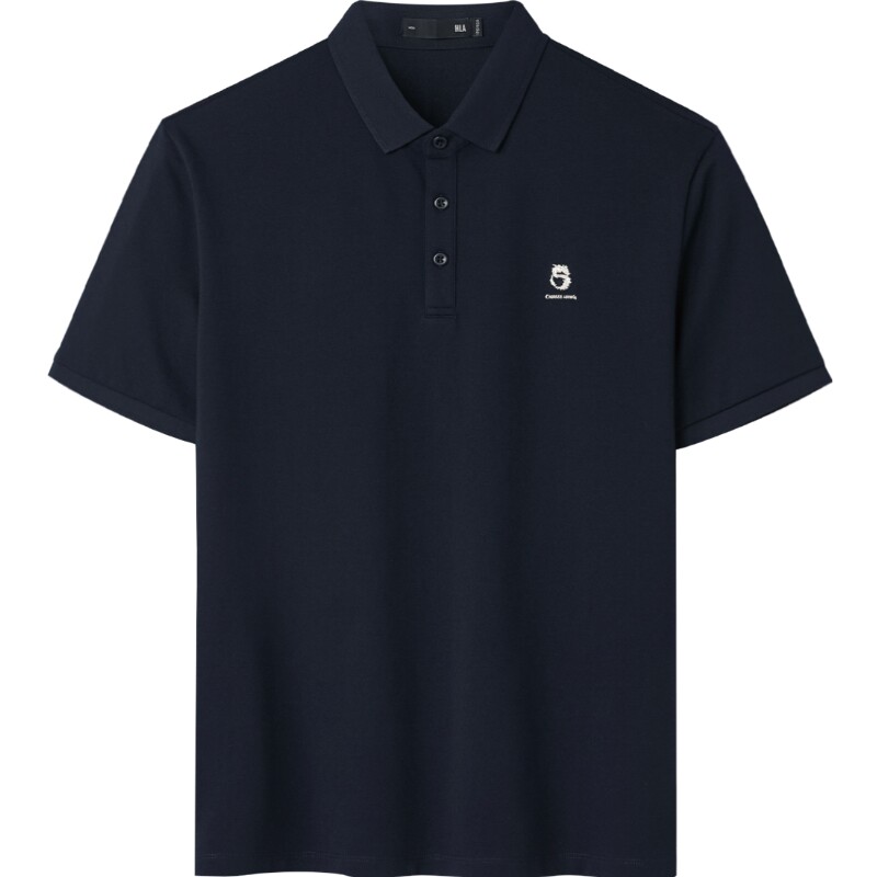 海澜之家凉感短袖POLO衫2026春夏新款中华龙老钱风吸湿排汗上衣男