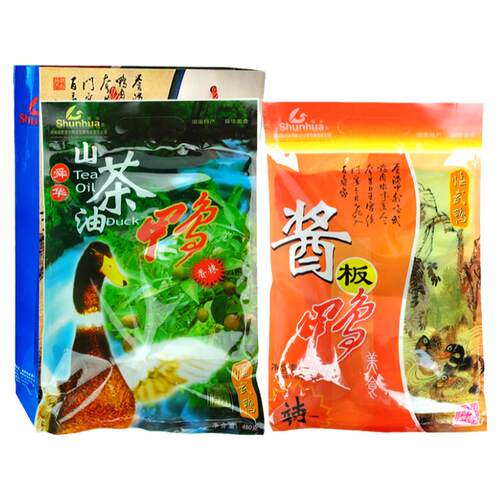 舜华临武鸭湖南郴州特产看足球零食夜宵卤香味山茶油酱板鸭肉零食