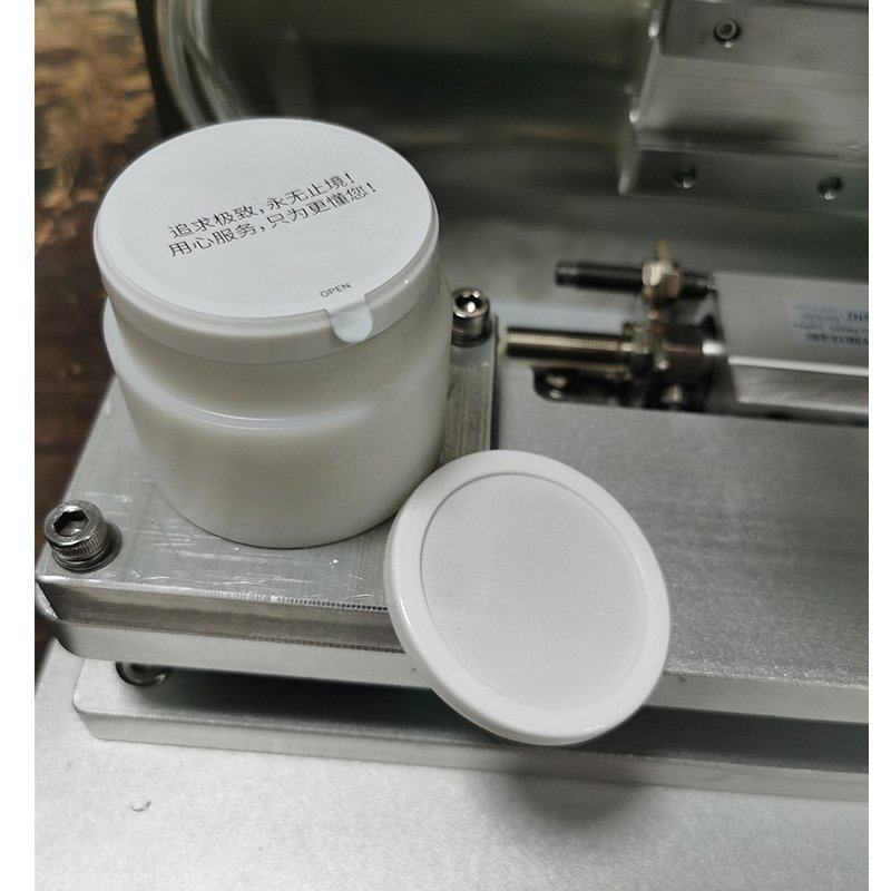 厂家气垫封口机 化妆品粉饼盖防尘封口贴半自动铝箔封膜机设备