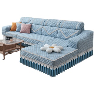 沙发套罩定制全包棉麻雪尼尔沙发垫四季通用款贵妃坐垫套夏款2025