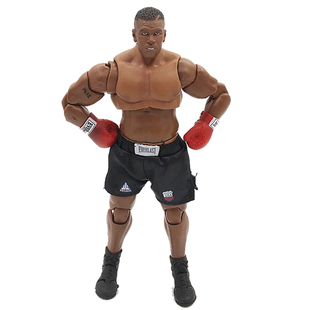 拳王泰森手办 1/12 三头雕 拳击手腰带披风可动人偶模型摔跤手玩