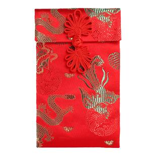 通用布艺红包袋新年结婚装1W-3万元改口费婚礼创意个性利是封定制