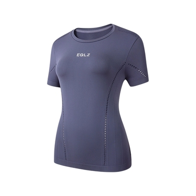 EQLZ义阔官方GHOSTKNIT女子一体织短袖运动篮球健身原创 无中生有