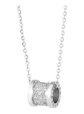 小蛮腰项链纯银镶嵌锁骨链女