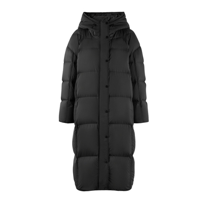 秋水伊人鹅绒黑金羽绒服女