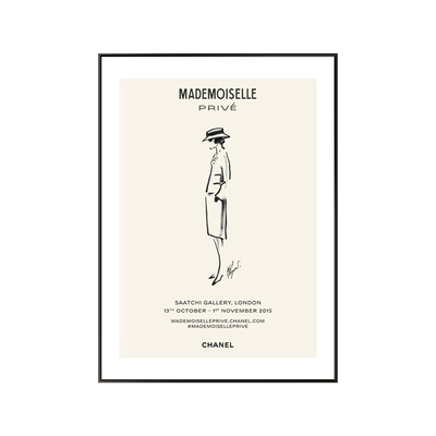 channe经典服装小众风复古画海报