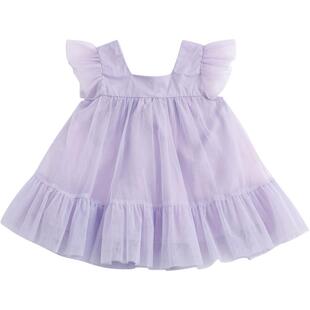 【打折】马克珍妮礼服女童花边袖子蓬蓬公主裙网纱连衣裙子230980