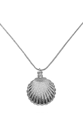 PAUSA ANN 复古立体贝壳质感光泽秋冬中长链