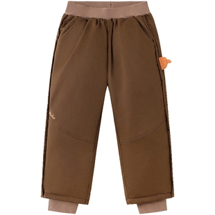 【商场同款】英氏儿童羽绒裤男童秋冬保暖防寒休闲男宝外裤超韧绒