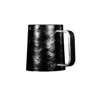 【代乐乐同款】小黑杯纯钛水杯双层隔热办公钛杯咖啡杯高颜值礼物