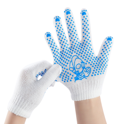 幼儿线手套劳保防护小孩纱防滑五指中小学生劳作幼儿园宝宝手套