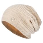 卡蒙全山羊绒保暖针织毛线帽女秋冬大头围新款月子帽子显脸小冷帽