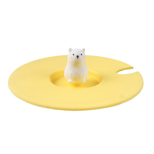 食品级硅胶杯盖可放勺子杯盖陶瓷杯杯盖马克杯杯盖防尘缺口杯盖子