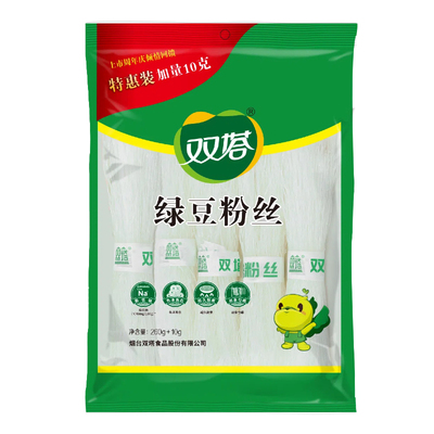 双塔正宗龙口绿豆粉丝270g*4袋