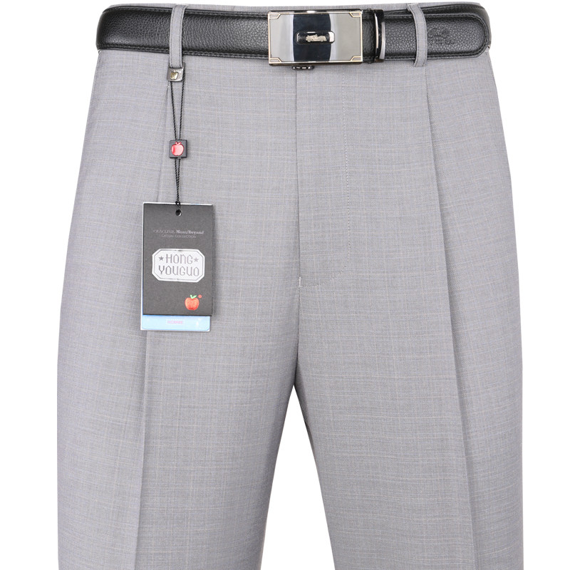 啄木鸟高腰厚款宽松爸爸装休闲裤
