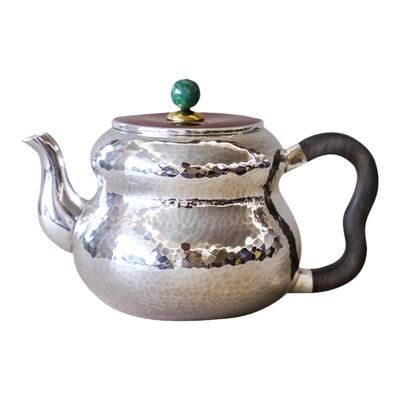 纯银时代葫芦足银纯手工泡茶壶
