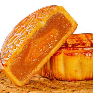 广式月饼莲蓉蛋黄老五仁豆沙蛋黄椰蓉味老式月饼中秋糕点零食小吃