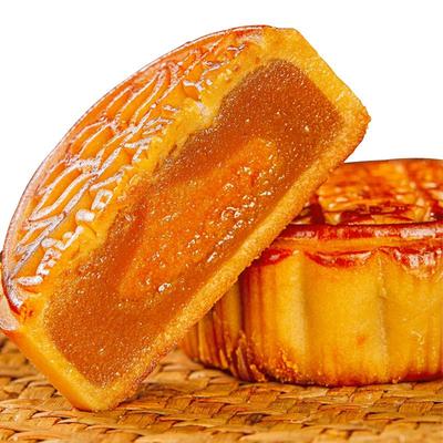 广式月饼莲蓉蛋黄老五仁豆沙蛋黄椰蓉味老式月饼中秋糕点零食小吃