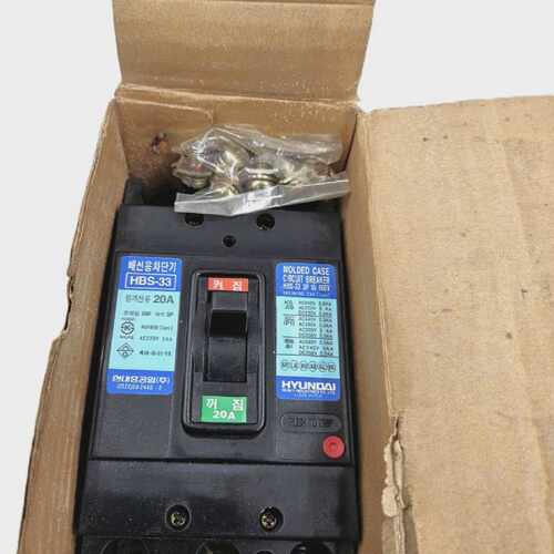 HYUNDAI HBS-33 MOLDED CASE CIRCUIT BREAKER 3 POLES 20AMP FAS